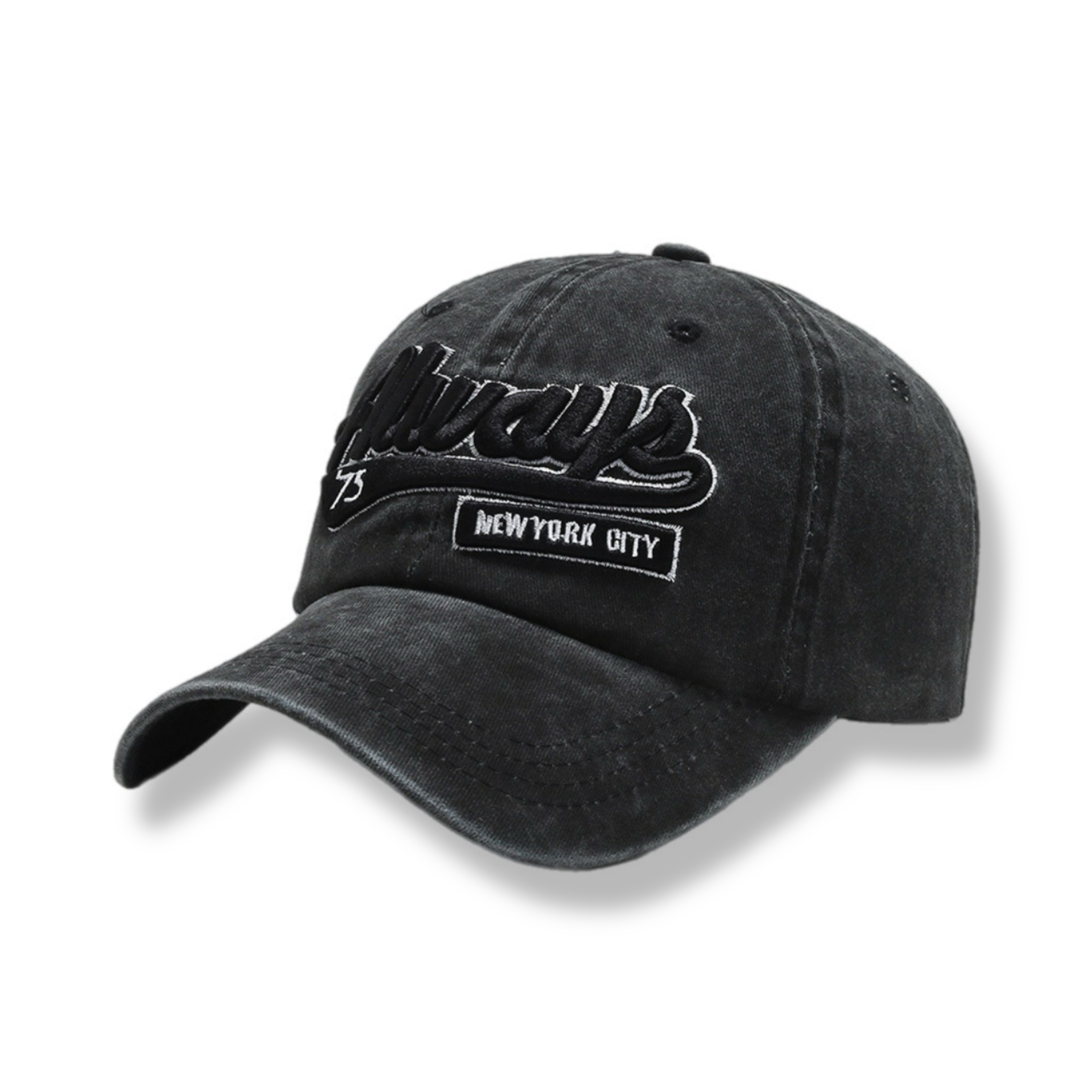 Washed jeans casual baseball cap