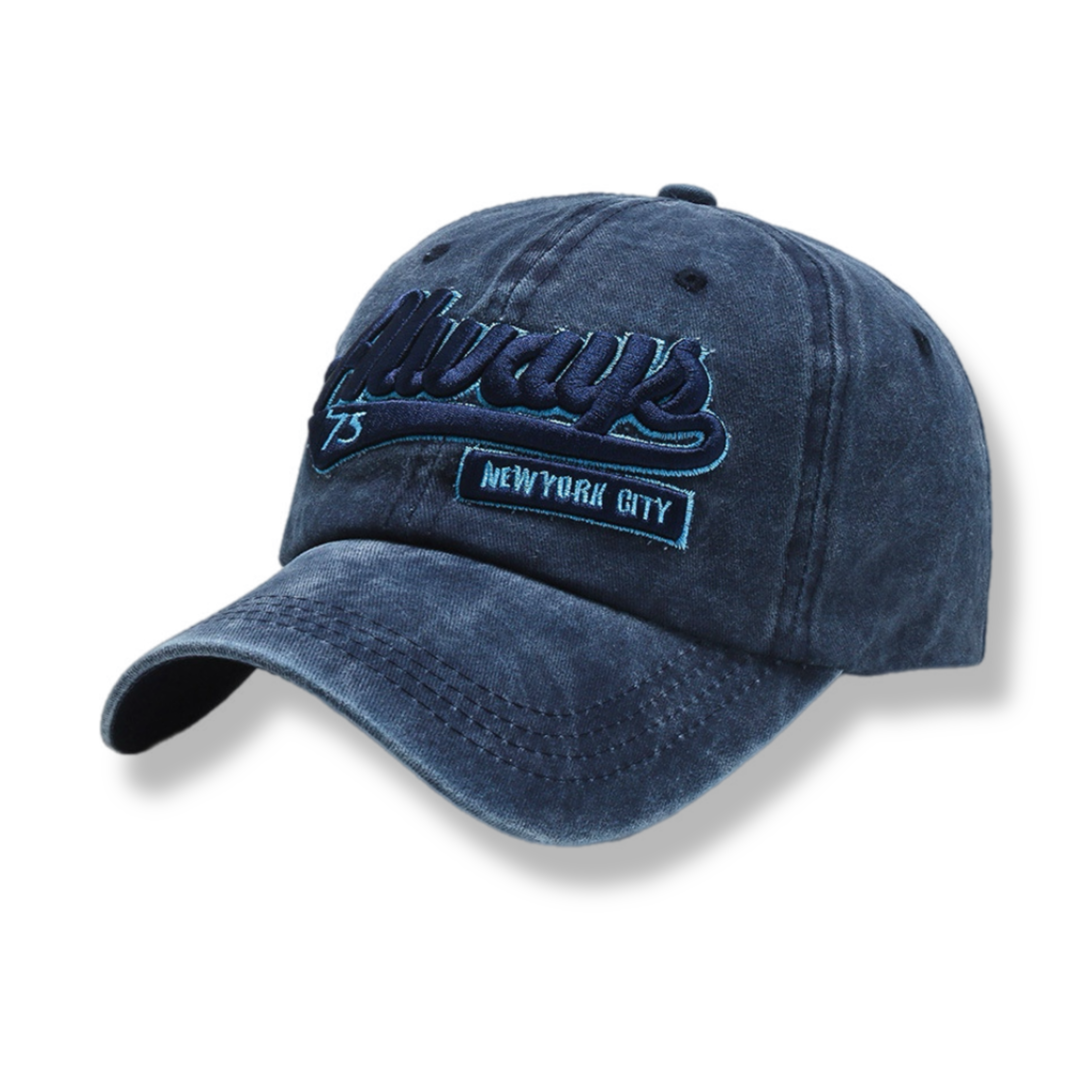 Washed jeans casual baseball cap