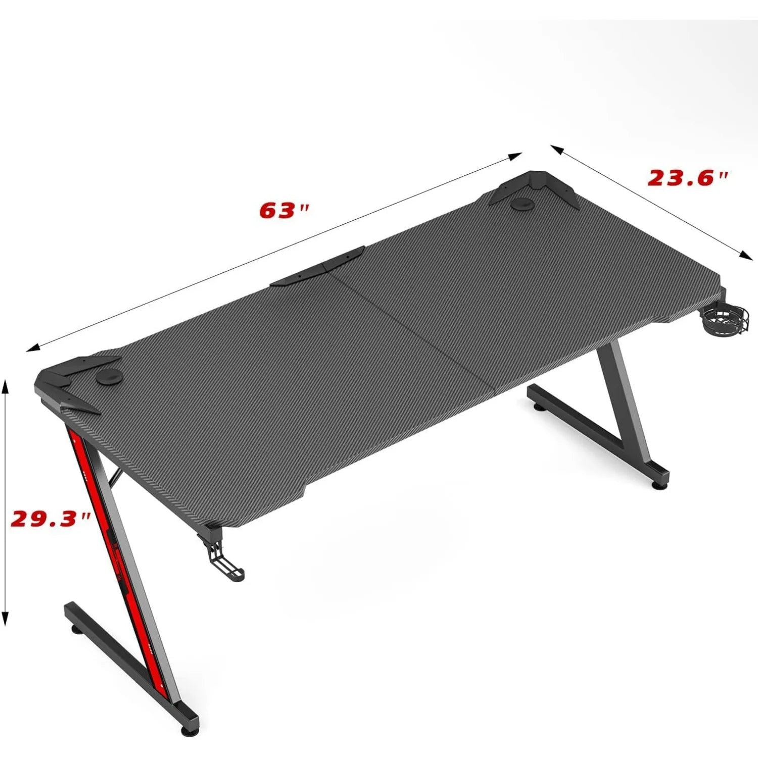 Gaming Desk Computer Desk with Carbon Fiber