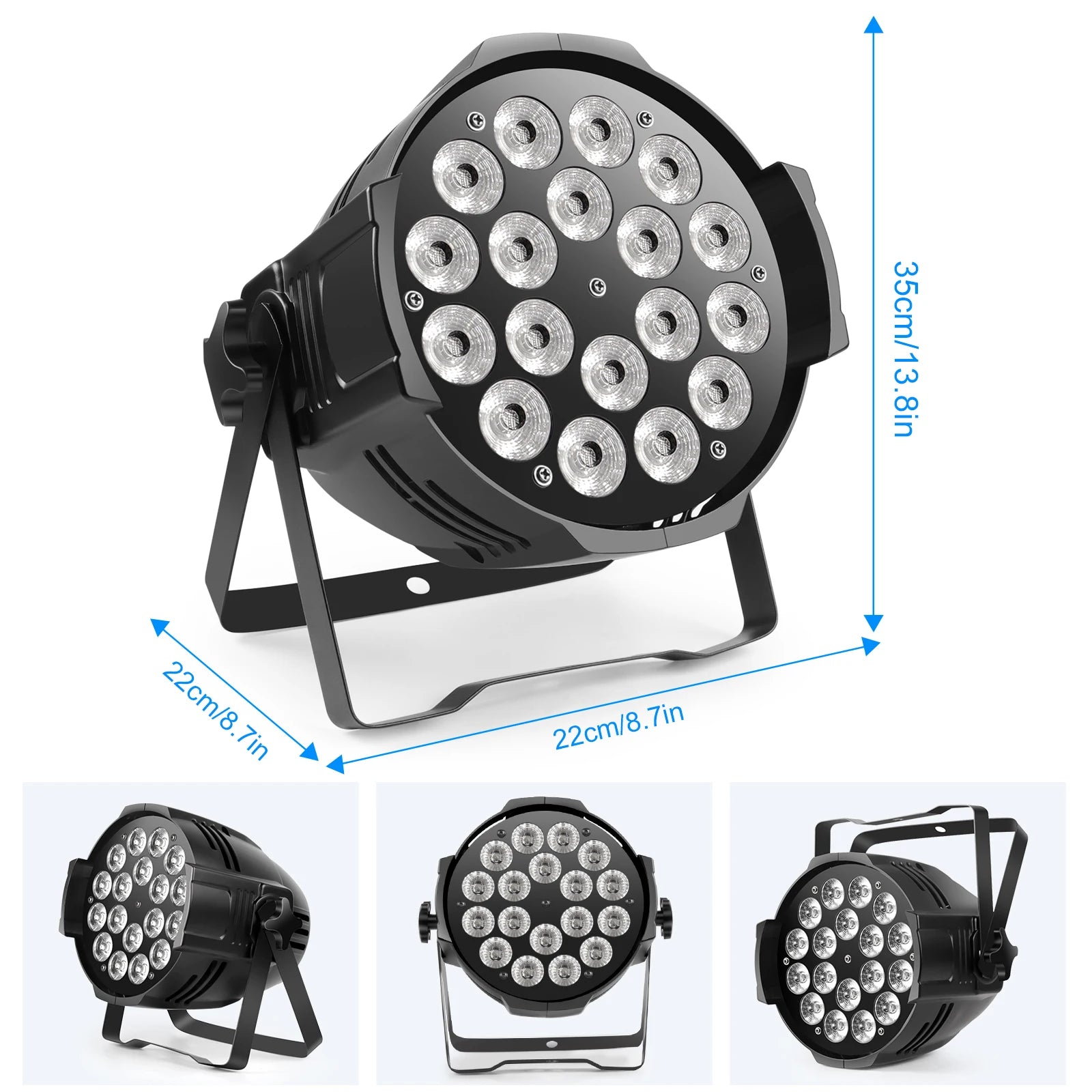 U'King 200W 18 LED Par Light 4PCS